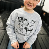 Western AFC Animals Grey Crewneck