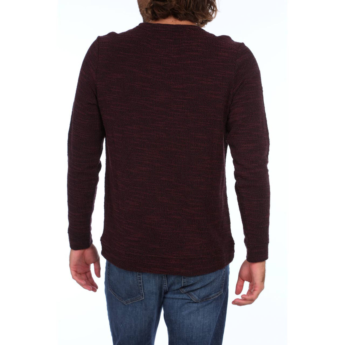 Crew Neck Pullover - Maroon