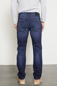 Kan Can Men's Slim Straight Jeans - Dark Wash