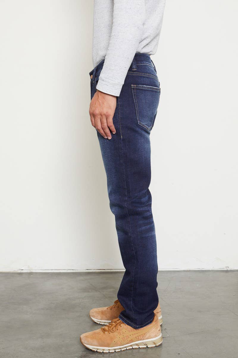 Kan Can Men's Slim Straight Jeans - Dark Wash