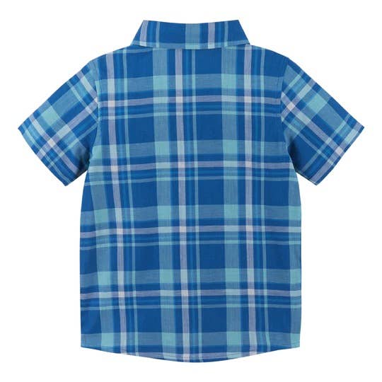 Blue Plaid Button-Down